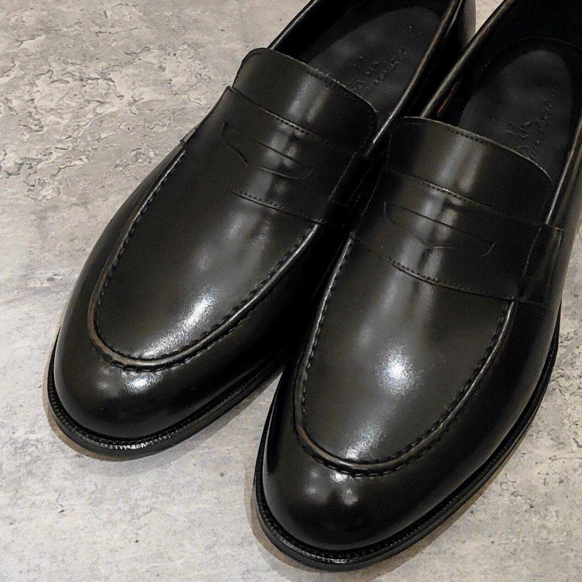 【RAYMAR】レイマー RM9 コインローファー リジェクト品 カーフ ブラック サイズUS10