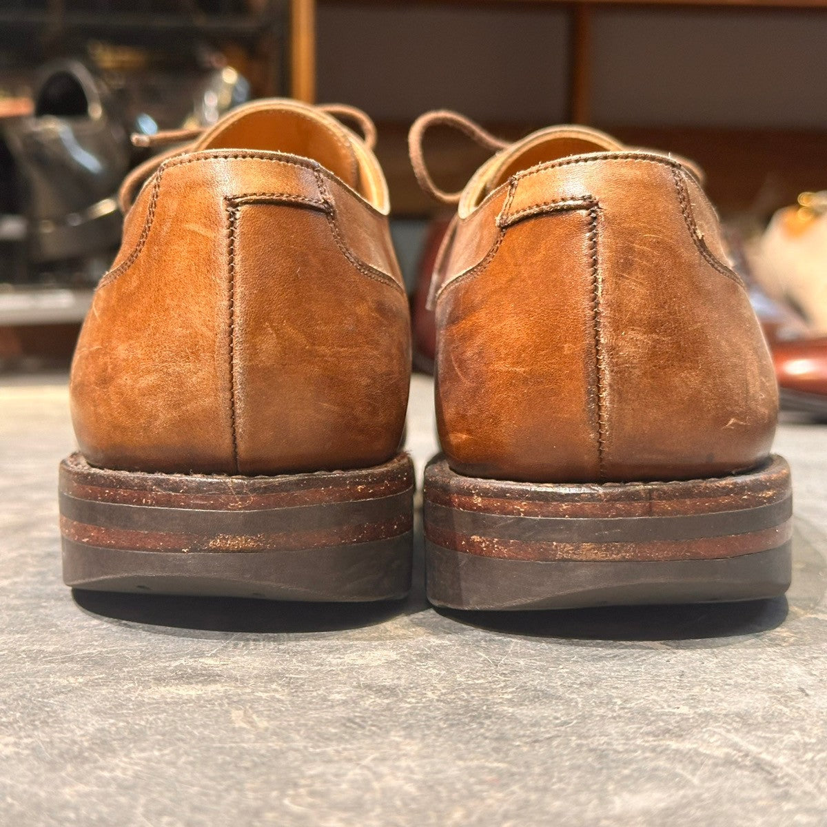 【CROCKETT&JONES】クロケット&ジョーンズ モールトン Uチップ カーフ ブラウン サイズUK8.5E