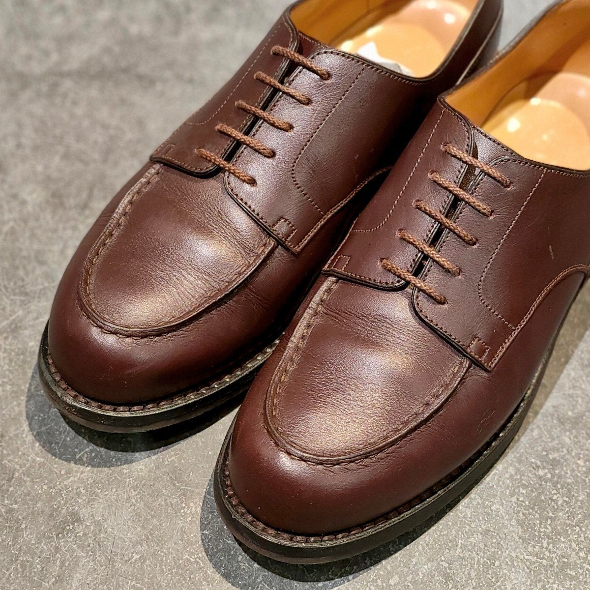 極美品 【J.M.WESTON】ジェイエムウエストン 641 ゴルフ Uチップ カーフ ダークブラウン サイズ UK6D 31ラスト 参考定価￥187,000-