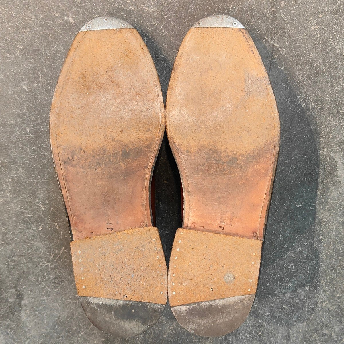 vintage jmweston ブーツ　5c 旧ロゴ　旧旧ロゴ USED) J.M.WESTON J.M ウエストン 旧ロゴ Uチップ 598 ロジェ