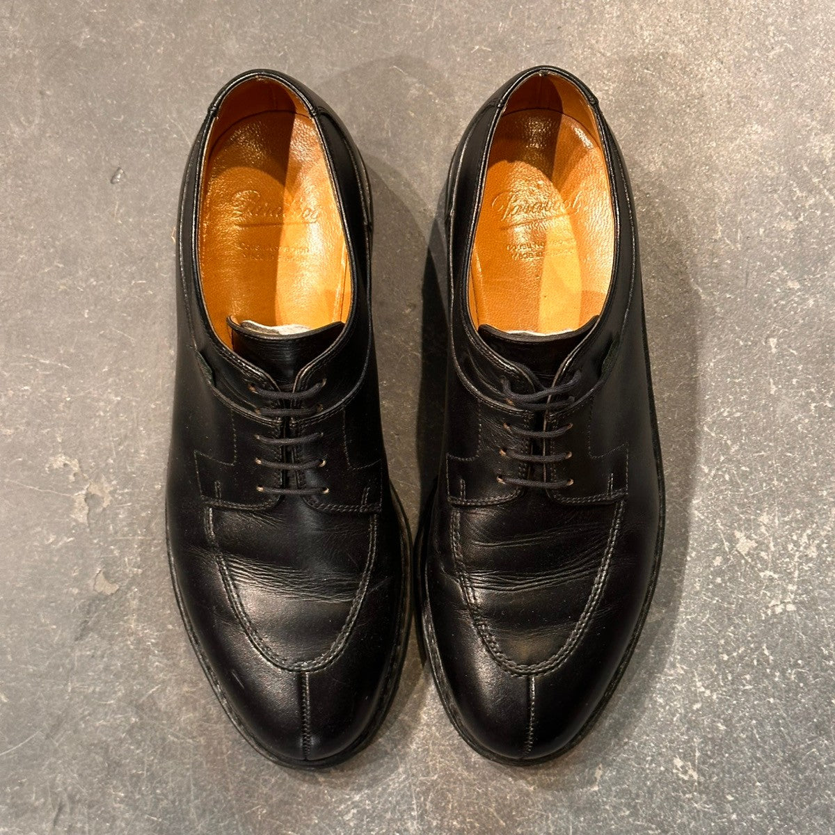 【Paraboot】パラブーツ アヴィニョン Uチップ カーフ リスレザー ブラック サイズUK7.5