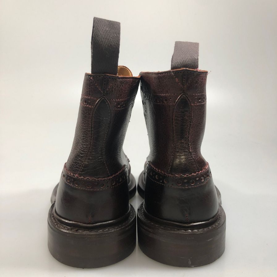【オンライン限定】【Tricker’ｓ】トリッカーズ ストウ カントリーブーツ グレインレザー ウイングチップ 948315 5634/54 ボルドー 7ハーフ