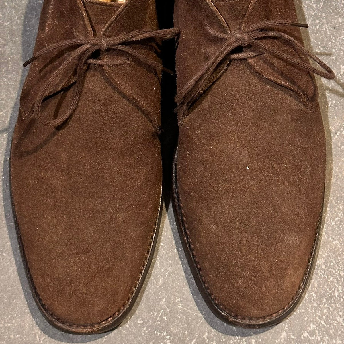 【CROCKETT&JONES】クロケット&ジョーンズ チャートシー チャッカブーツ スエード ブラウン サイズUK7E