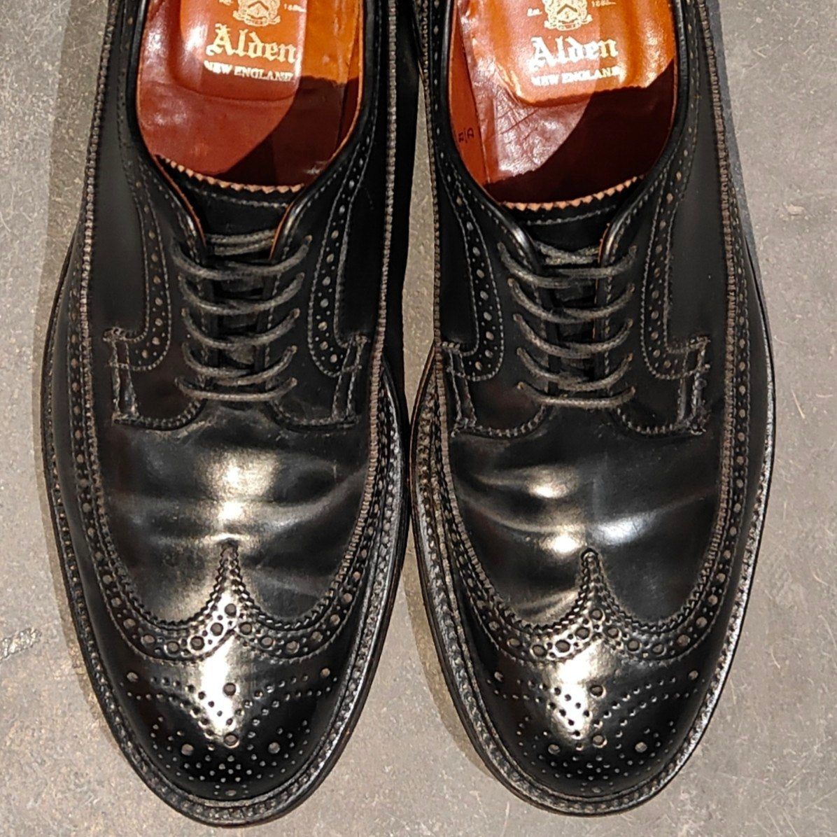 美品【ALDEN】オールデン 9751 LWB コードバン ブラック サイズ US10D バリーラスト 参考定価￥223,300-