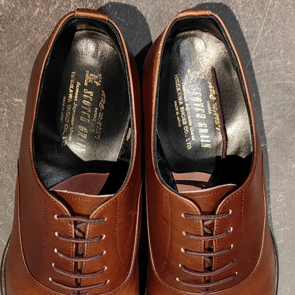 SCOTCH GRAIN】スコッチグレイン 03446 ストレートチップ カーフ