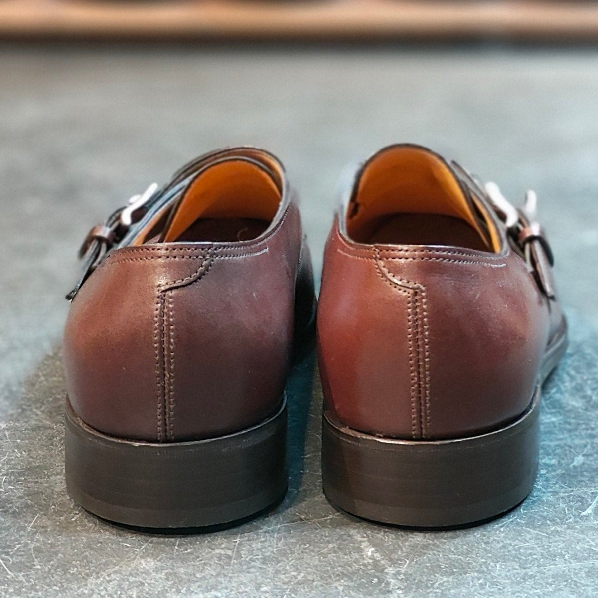 試着程度 【JOHN LOBB】ジョンロブ アシール シングルモンク カーフ ダークオーク サイズ UK8E 7000ラスト 定価￥282