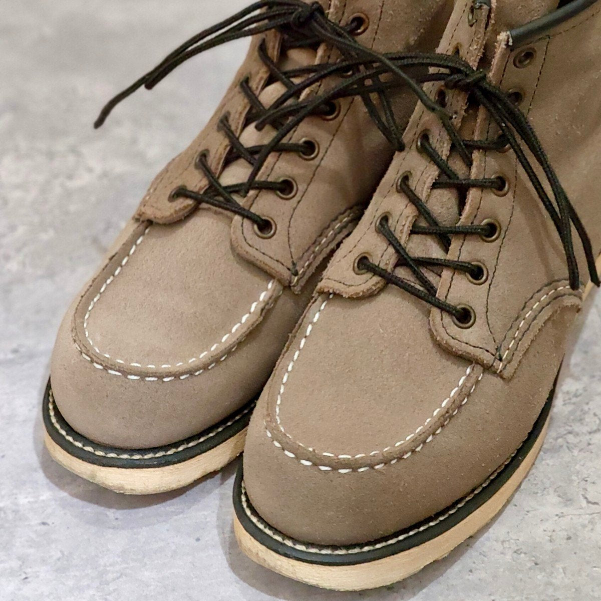 希少【REDWING】レッドウイング 8863 アイリッシュセッター 6インチ モックトゥ スエード グレー サイズUS8