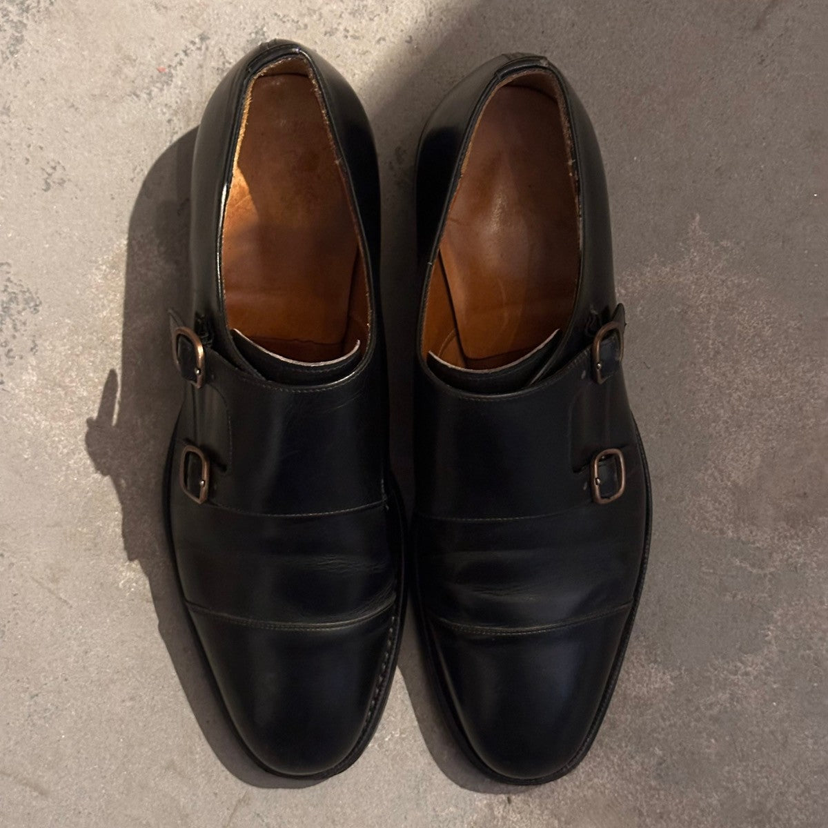 【Church's】チャーチ カウズ COWES ダブルモンク カーフ ブラック サイズUK75F 173ラスト