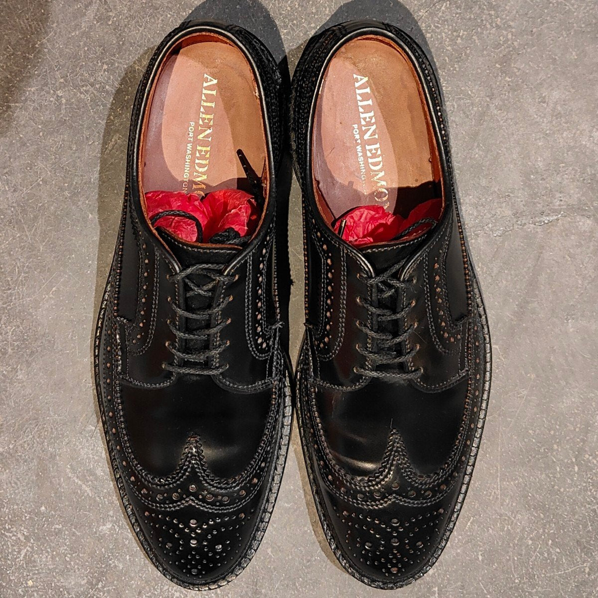 使用数回【Allen Edomons】アレンエドモンズ マックニール LWB コードバン ブラック サイズUS7.5D