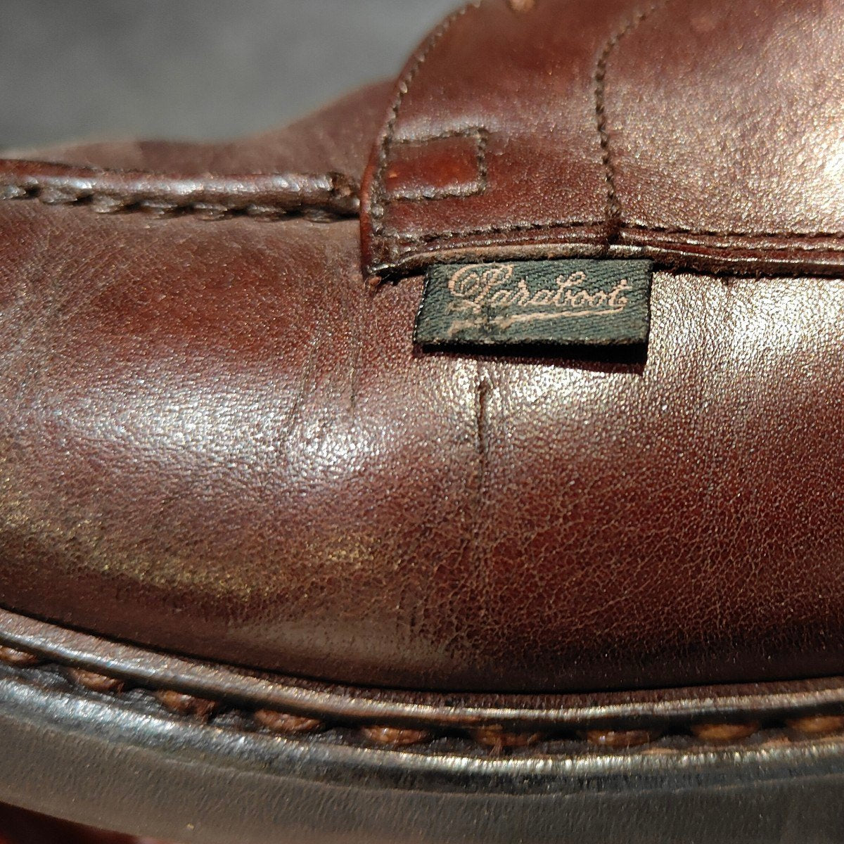 【Paraboot】パラブーツ シャンボード Uチップ リスレザー カフェ サイズ UK8 参考定価￥96,800-