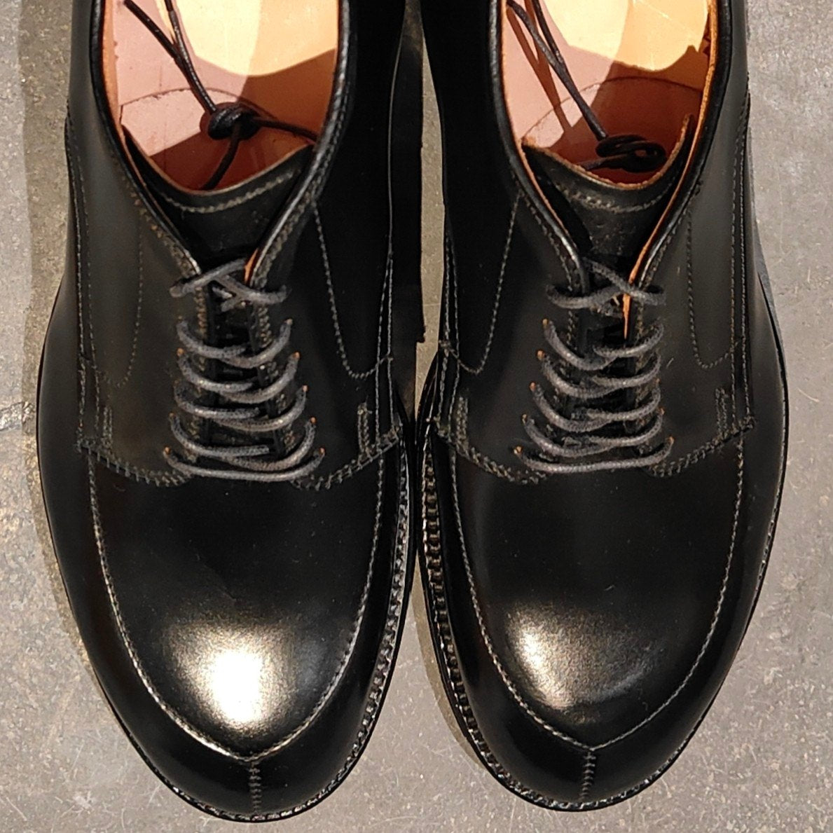 新品未使用【Alden】オールデン レザーシューズ 54331 Vチップ コードバン ブラック サイズUS7D モディファイドラスト 参考定価￥217,800-