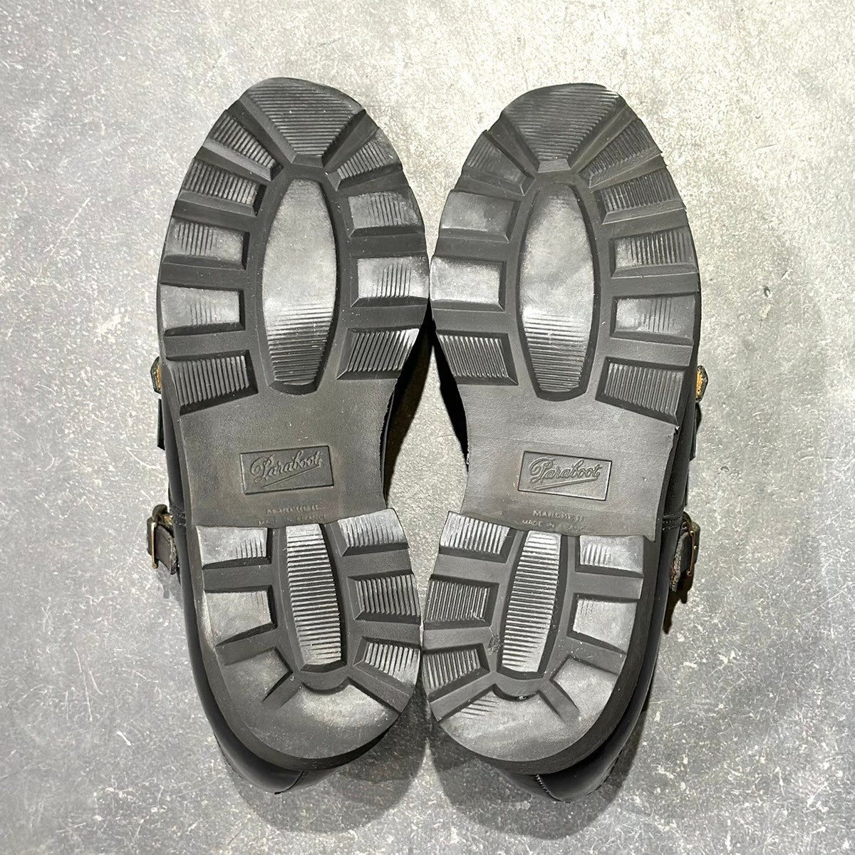【PARABOOT】パラブーツ ウィリアム ダブルモンク カーフ ブラック サイズUK7