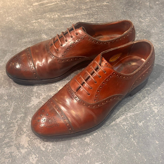 【EDWARDGREEN】エドワードグリーン カドガン セミブローグ カーフ ブラウン サイズUK6E 82ラスト