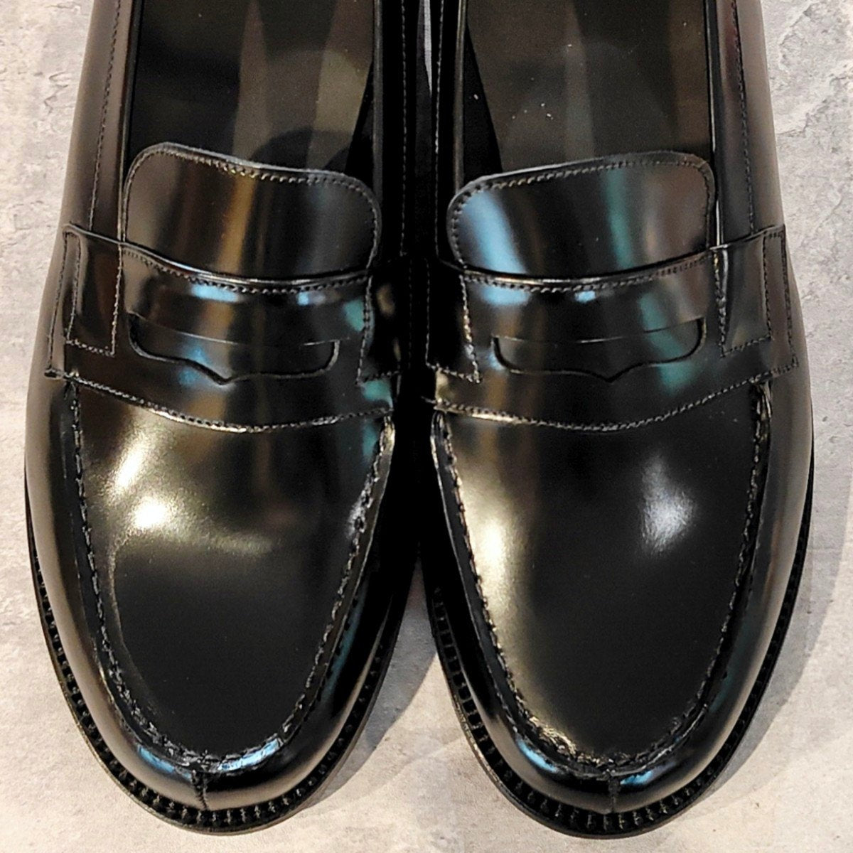 希少 未使用【J.M.WESTON】ジェイエムウエストン 180 シグニチャーローファー 日本橋浜町アトリエ限定 ベビーカーフ ブラックサイズ UK6E 41ラスト