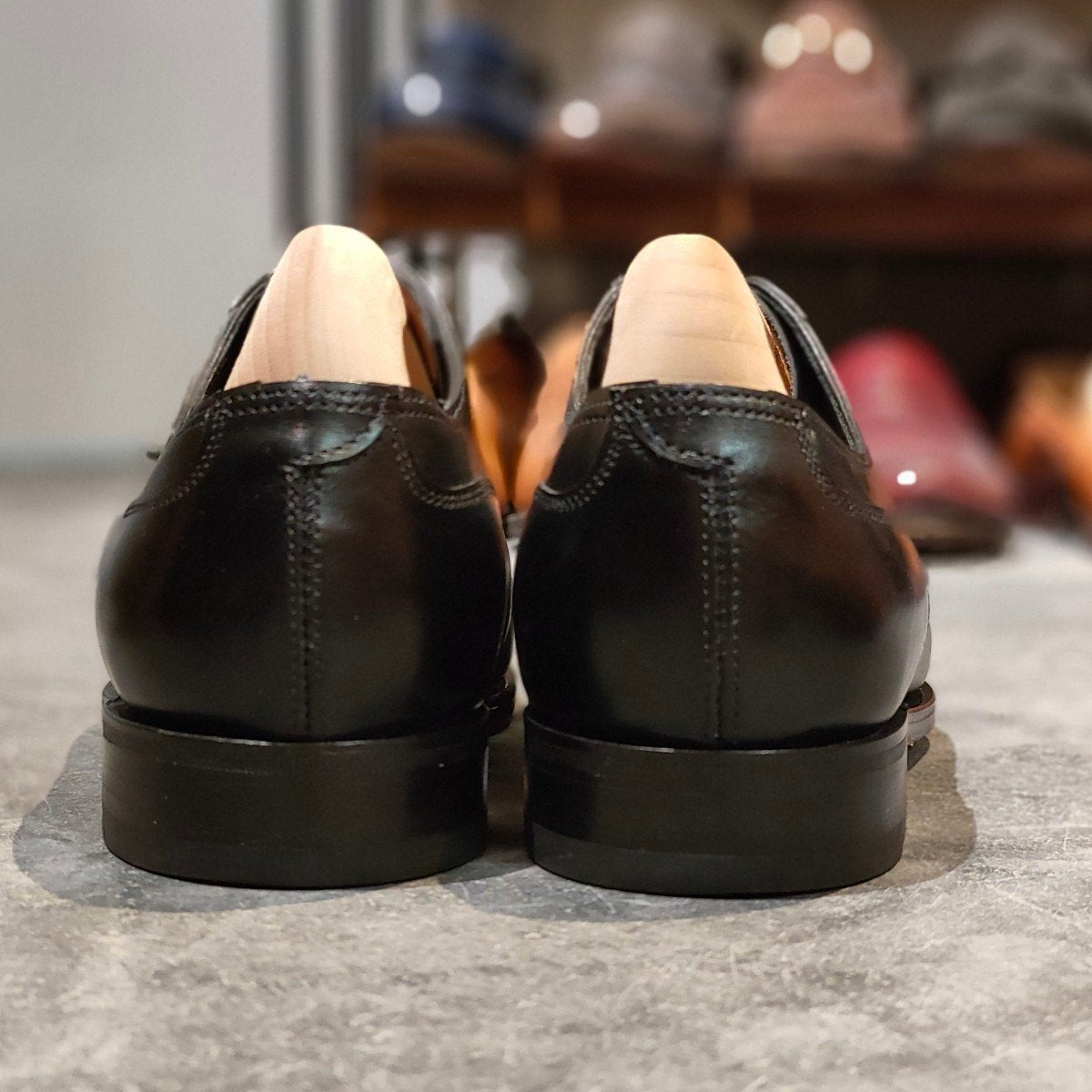 使用数回【JOHNLOBB】ジョンロブ トーントン  ブラック カーフ 7000ラスト サイズUK6.5E 7000ラスト