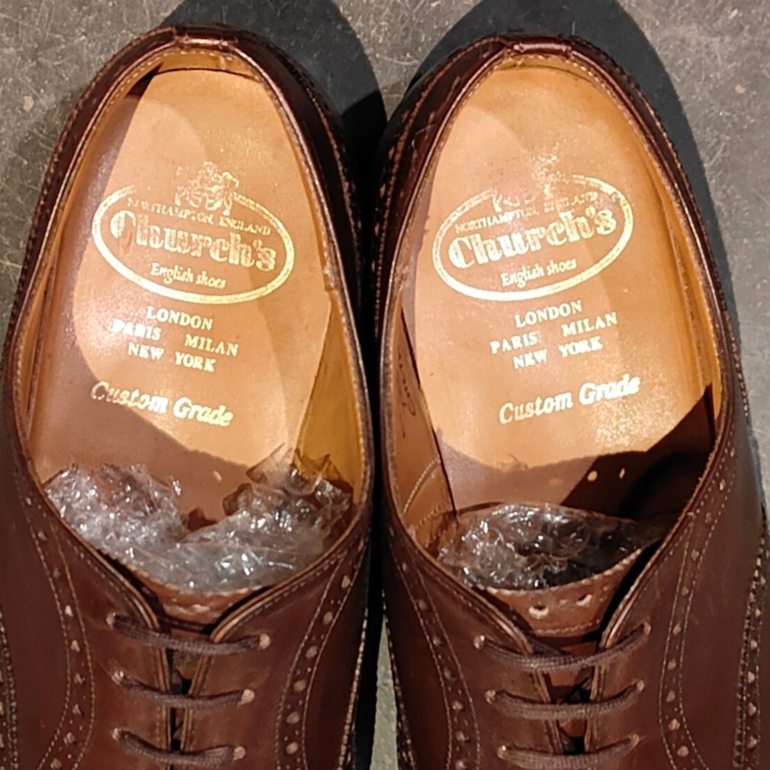【Church's】チャーチ チェットウインド 4都市 ウイングチップ カーフ ブラウン サイズ UK85F 100ラスト 参考定価定価￥181,500-