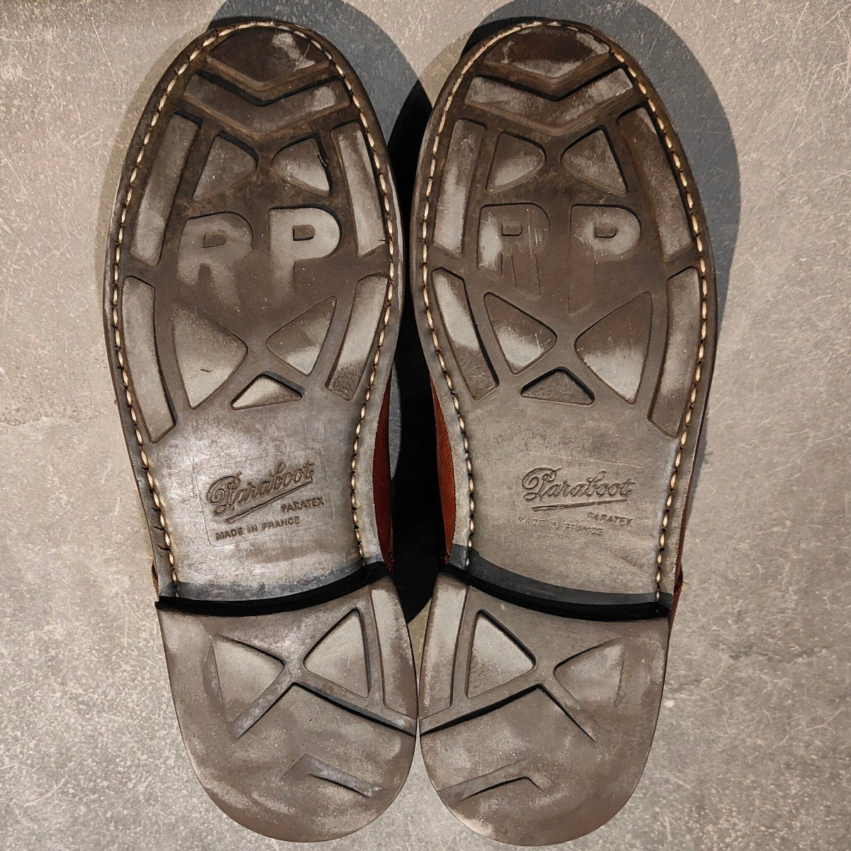 希少【Paraboot】パラブーツ シャンボード デカタグ Uチップ リスレザー マロン サイズ UK8.5 参考定価￥99,000-
