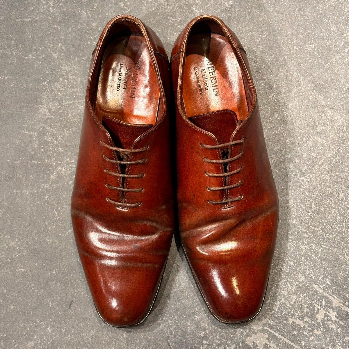 【MEERMIN】メルミン ホールカット コードバン バーガンディ サイズUK6