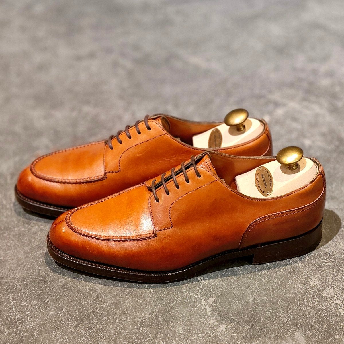【EDWARD GREEN】エドワードグリーン ドーバー Uチップ カーフ チェスナット サイズ UK5.5E 32ラスト定価￥308,000-