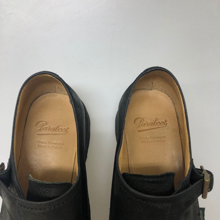 【Paraboot】パラブーツ ウィリアム ダブルモンク リスレザー ブラック サイズUK8 メンズ