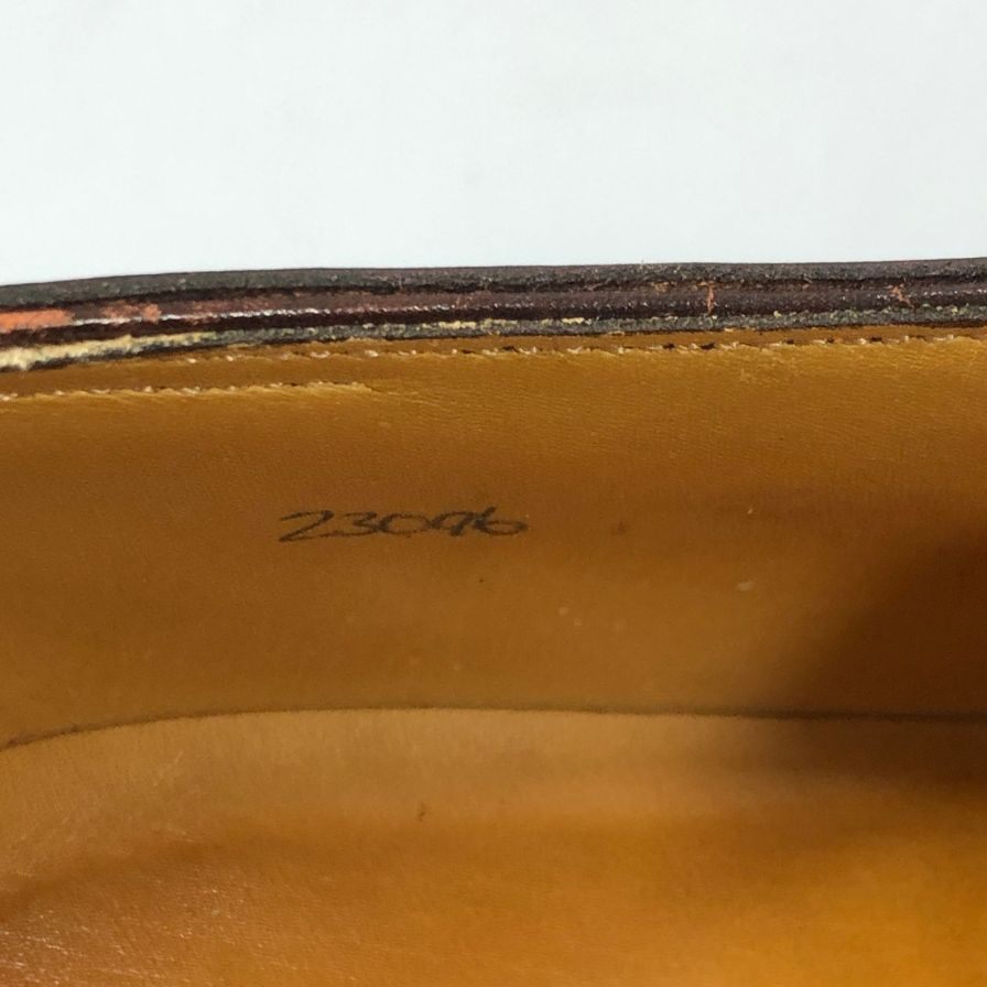 【JOHN LOBB】ジョンロブ 2002イヤーモデル Vフロント スキンステッチ カーフ ブラウン サイズUK7E メンズ