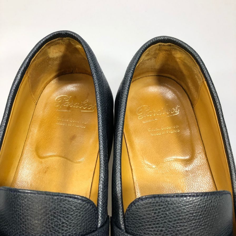 【Paraboot】パラブーツ  ローファー カーフ ネイビー（紺） サイズ UK8 ラスト