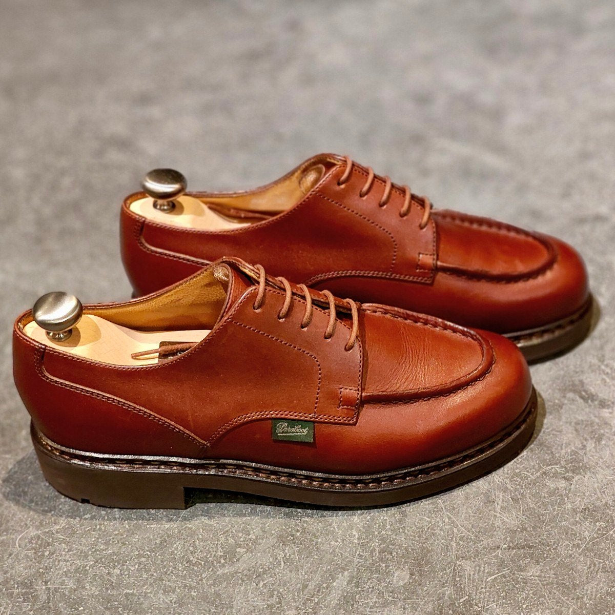 試着程度【Paraboot】パラブーツ シャンボード Uチップ リスレザー マロン サイズ UK6 定価￥96,800-