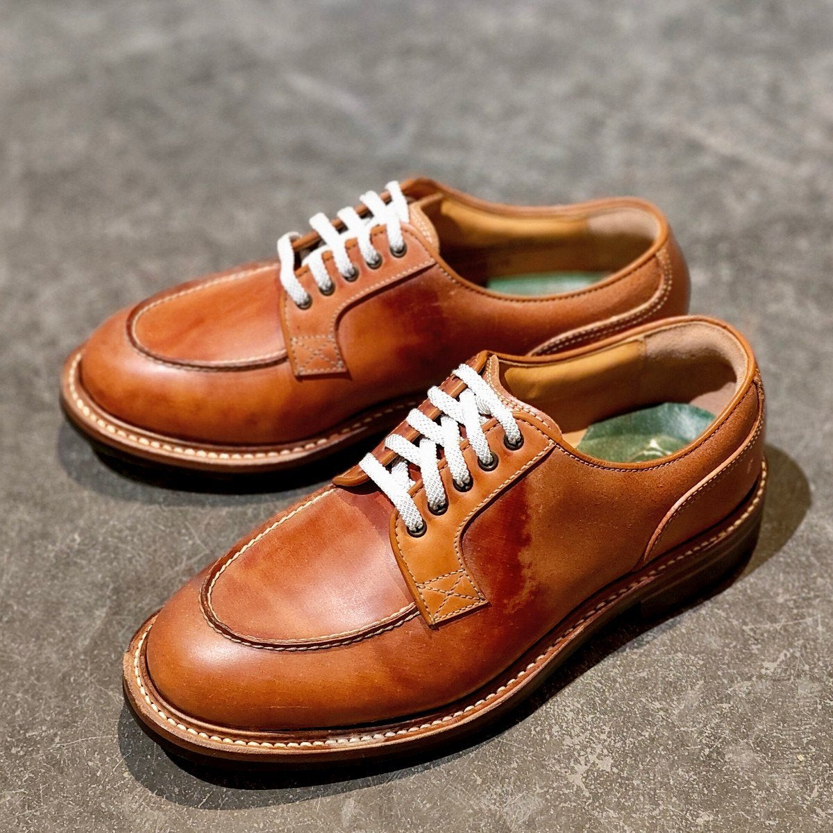 新品未使用【manufacturers standard】 マニュファクチャーズ ホリデーシューズ ホースバットリバース ブラウン サイズUK7.5