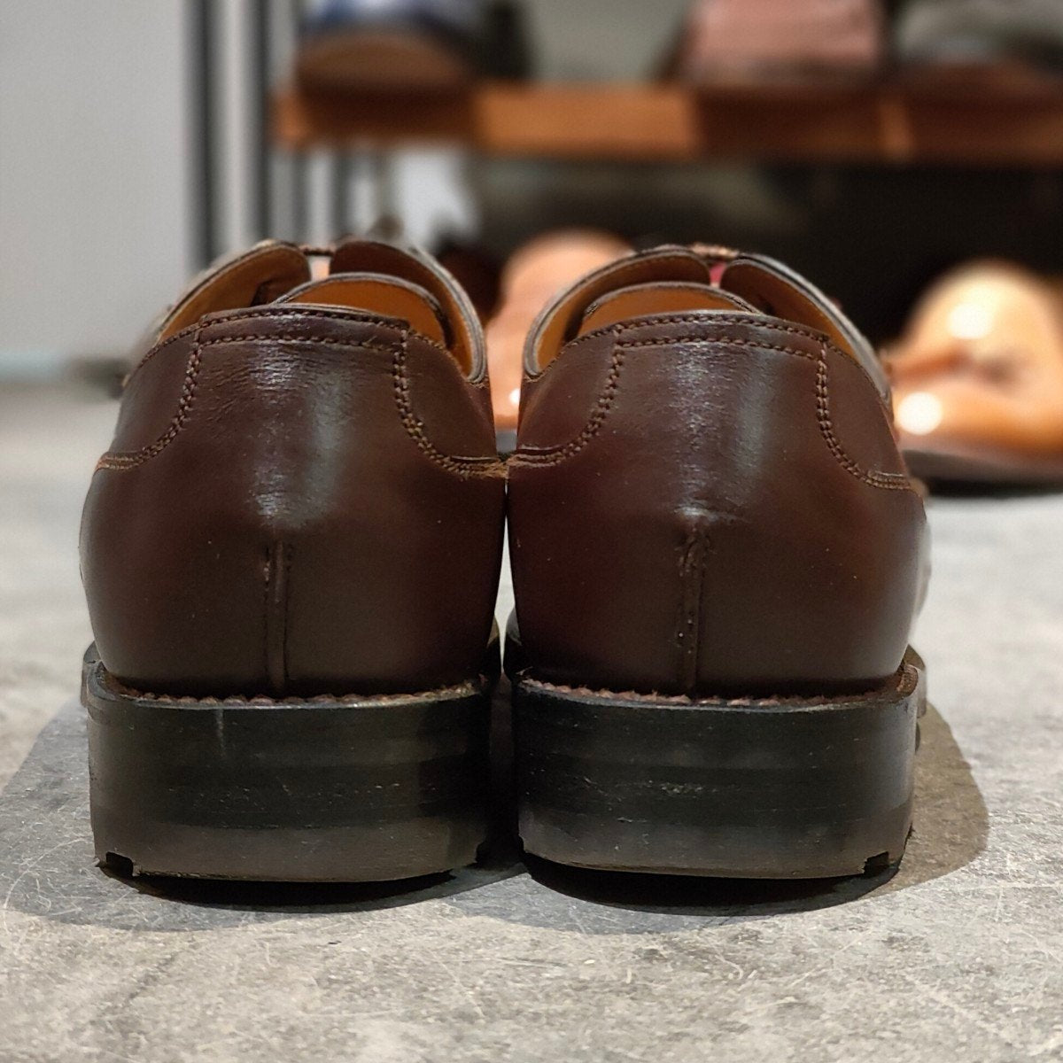 極美品 【J.M.WESTON】ジェイエムウエストン 641 ゴルフ Uチップ カーフ ダークブラウン サイズ UK6D 31ラスト 参考定価￥187,000-