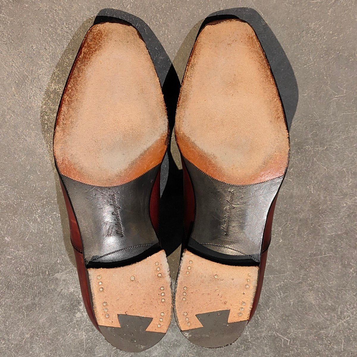 美品【EDWARD GREEN】エドワードグリーン ラドブローク 新宿伊勢丹別注オーダー品 ホールカット バーガンディ サイズ UK6E 808ラスト