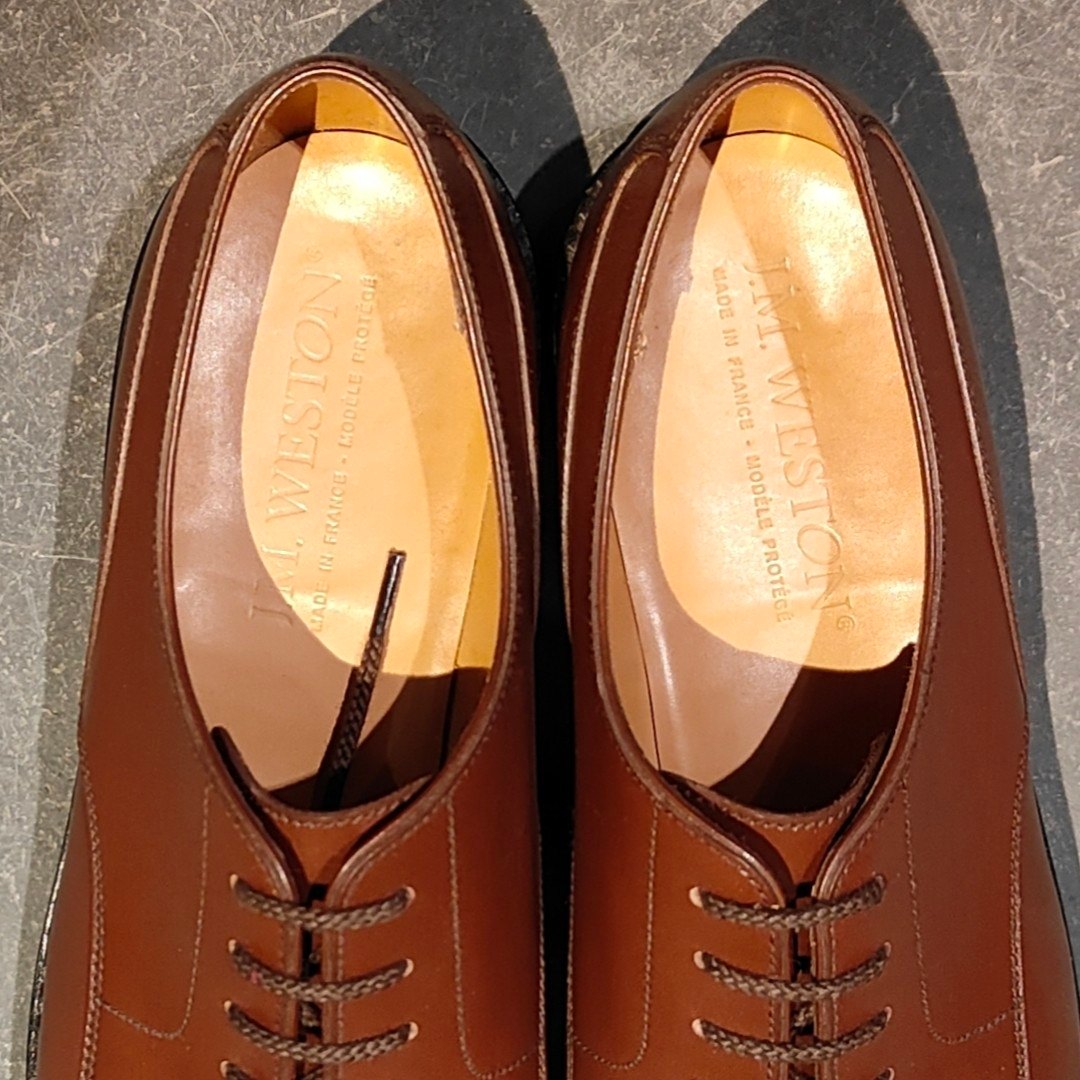 最終値下げJ.M.WESTON ウェストン ゴルフ 6E Uチップ 試着程度 【J.M.WESTON】ジェイエムウエストン 641 ゴルフ Uチップ