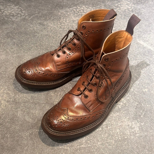 【Tricker’s】トリッカーズ M2508 カントリーブーツ カーフ ダークブラウン サイズUK6