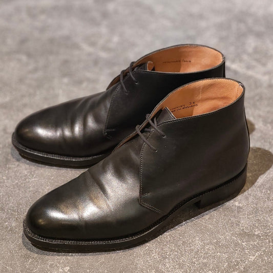 美品【Lloyd Footwear】ロイドフットウェア チャッカブーツ ブラック サイズUK7E