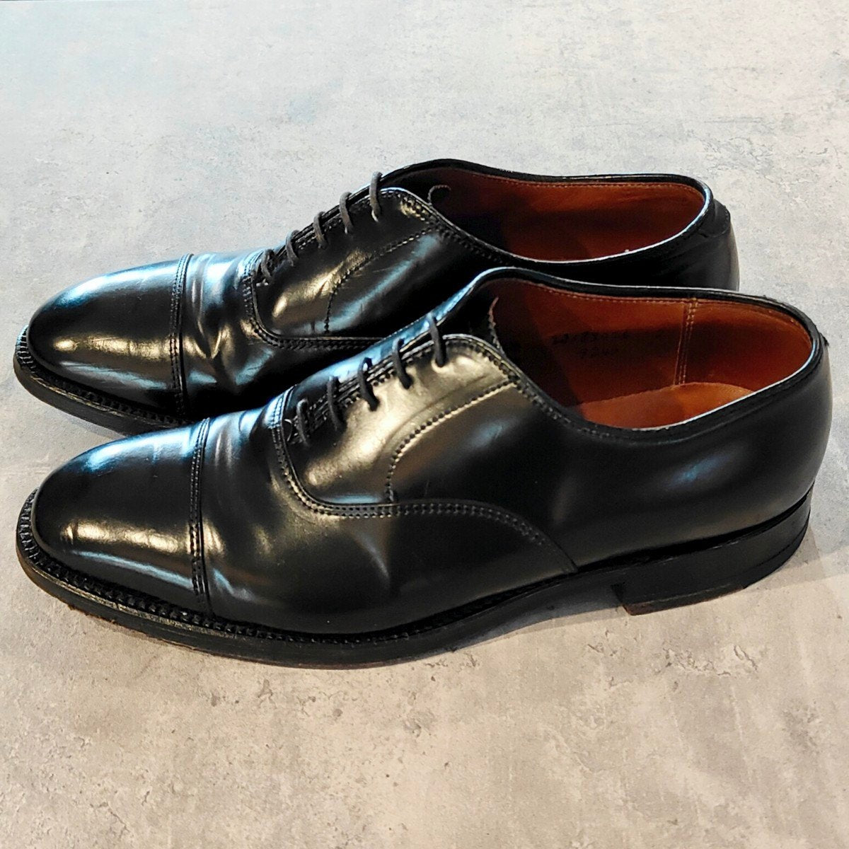 希少 極美品【ALDEN】オールデン 9245 ストレートチップ コードバン ブラック サイズUS6.5D プラザラスト