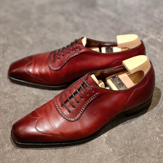 極美品【GAZIANO&GIRLING】ガジアーノ&ガーリング ウエストバリー  ウイングチップ バーガンディ サイズ UK8E TG73ラスト