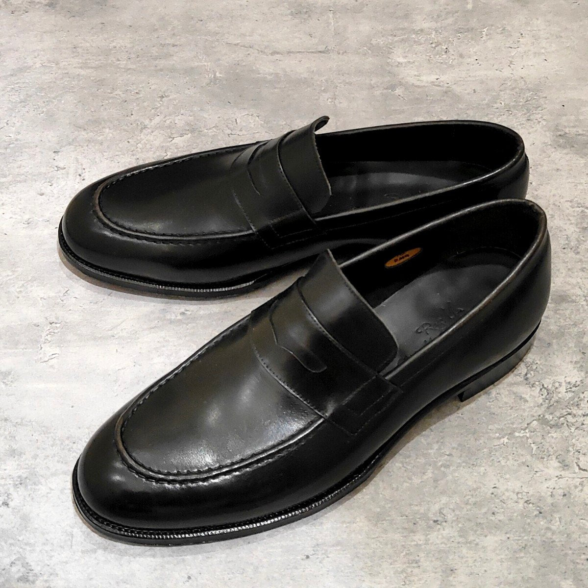 【RAYMAR】レイマー RM9 コインローファー リジェクト品 カーフ ブラック サイズUS10