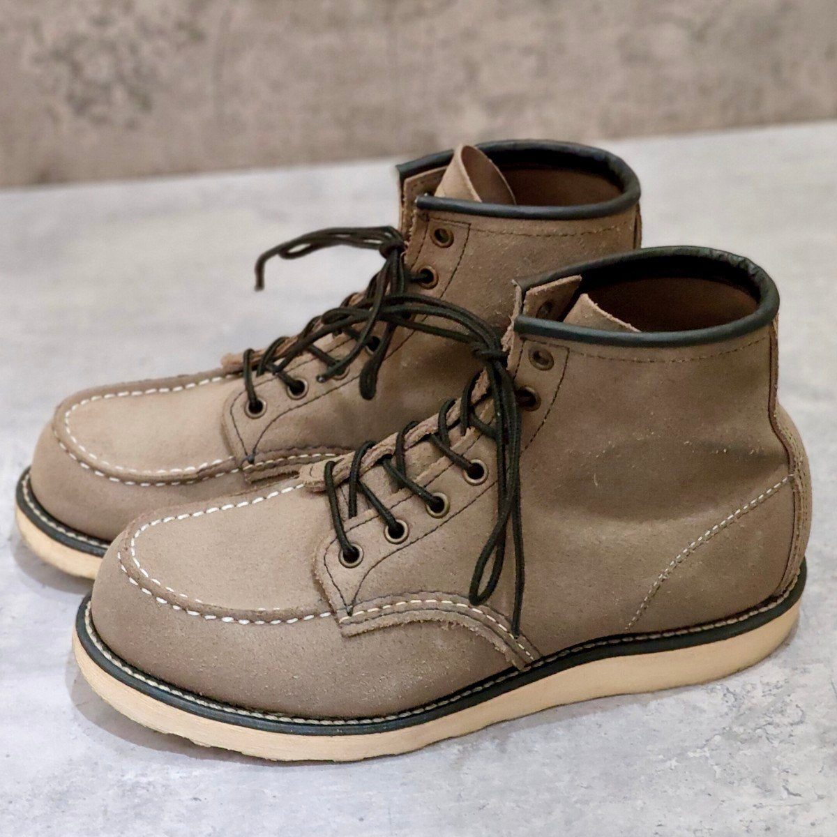 希少【REDWING】レッドウイング 8863 アイリッシュセッター 6インチ モックトゥ スエード グレー サイズUS8