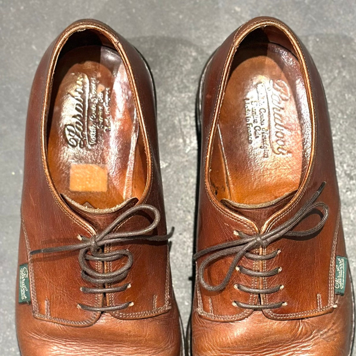 【Paraboot】パラブーツ ストレートチップ 537 アゼイ カーフ ブラウン  サイズ 8.5