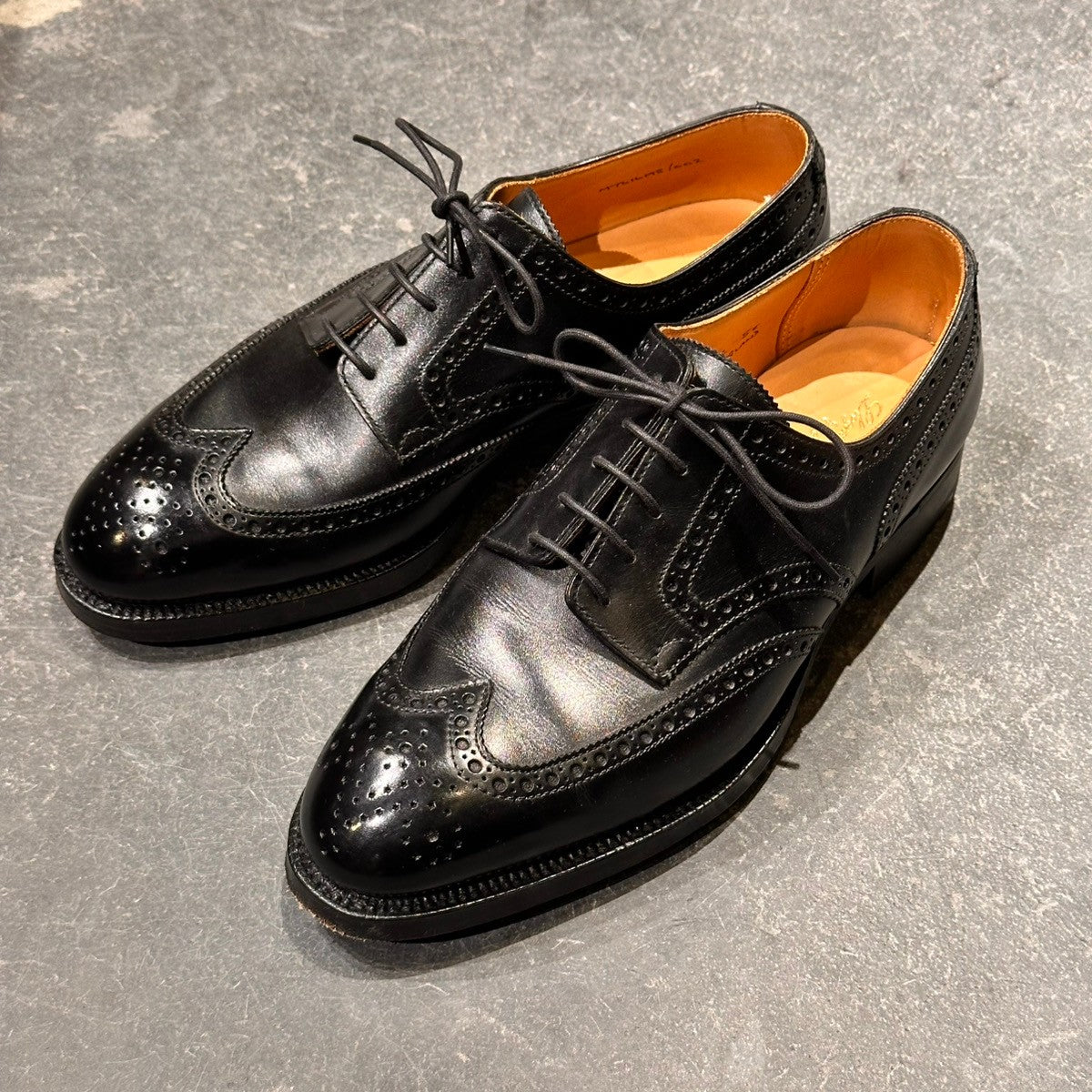 【Lloyd Footwear】ロイドフットウェア スペンサー マスターロイド ウイングチップ カーフ ブラック サイズUK5E