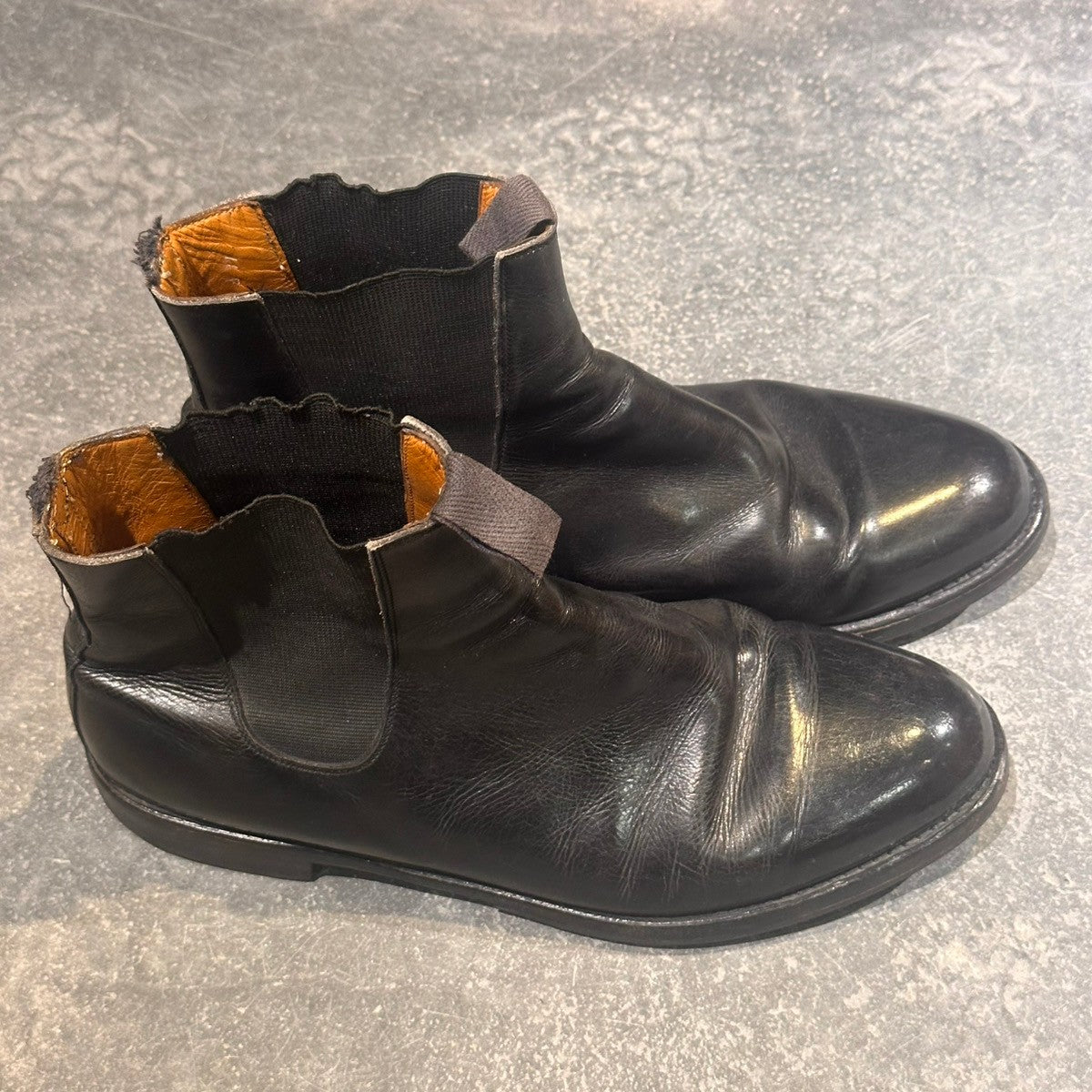 【PARABOOT】パラブーツ  サイドゴアブーツ カーフ ブラック サイズ44