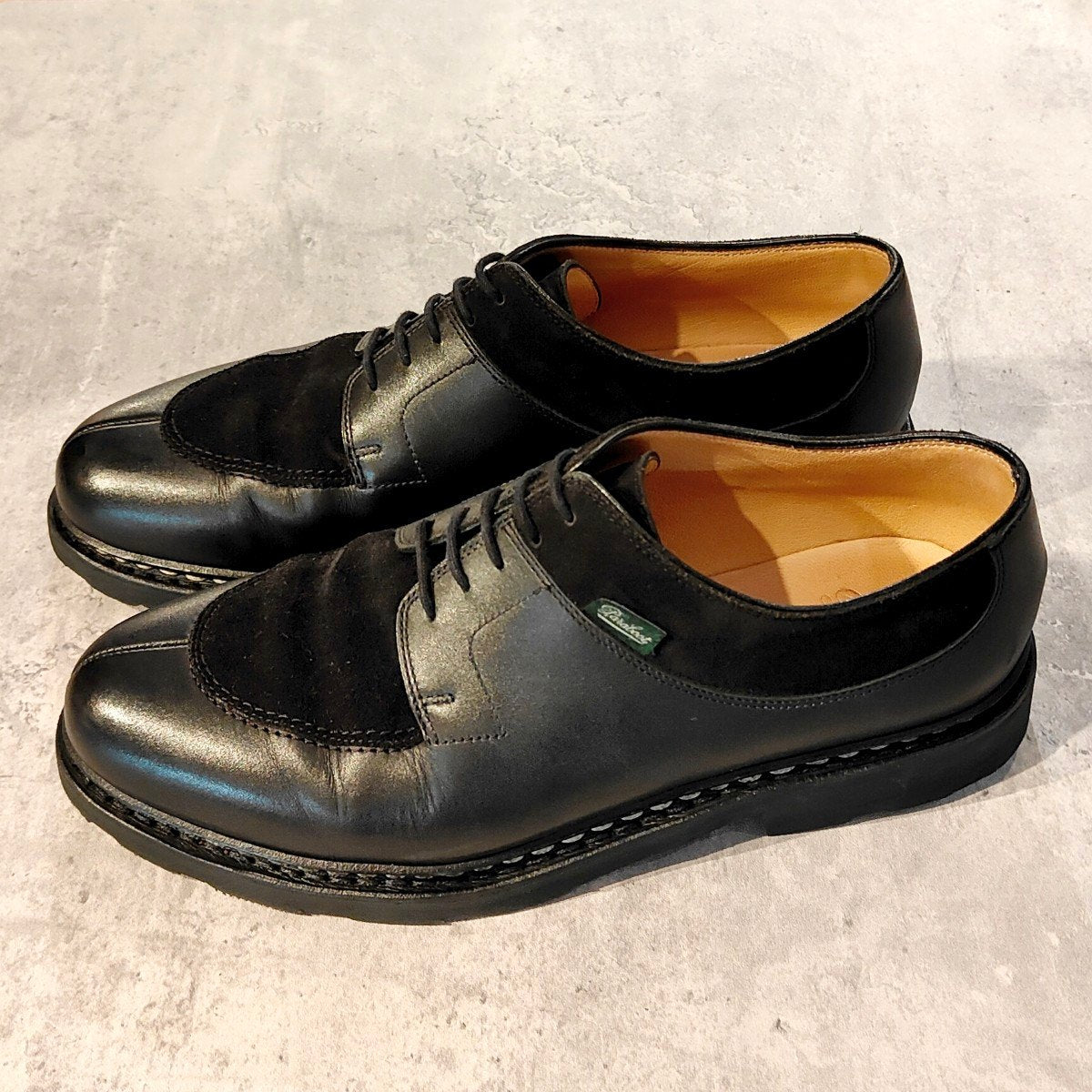 【Paraboot】パラブーツ アヴィニョン コンビ カーフ×スエード ブラック サイズUK7