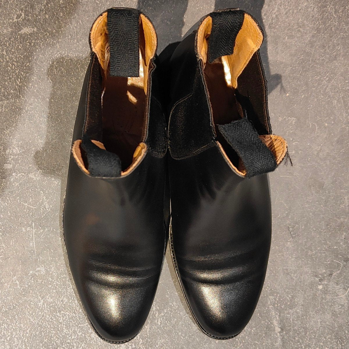極美品【J.M.WESTON】ジェイエムウエストン 705 チェルシーブーツ カーフ ブラック サイズUK8D 39ラスト 参考定価￥209,000-