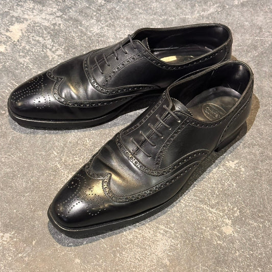 【Crockett&Jones】クロケット&ジョーンズ クリフォード ウイングチップ カーフ ブラック サイズUK8E 337ラスト