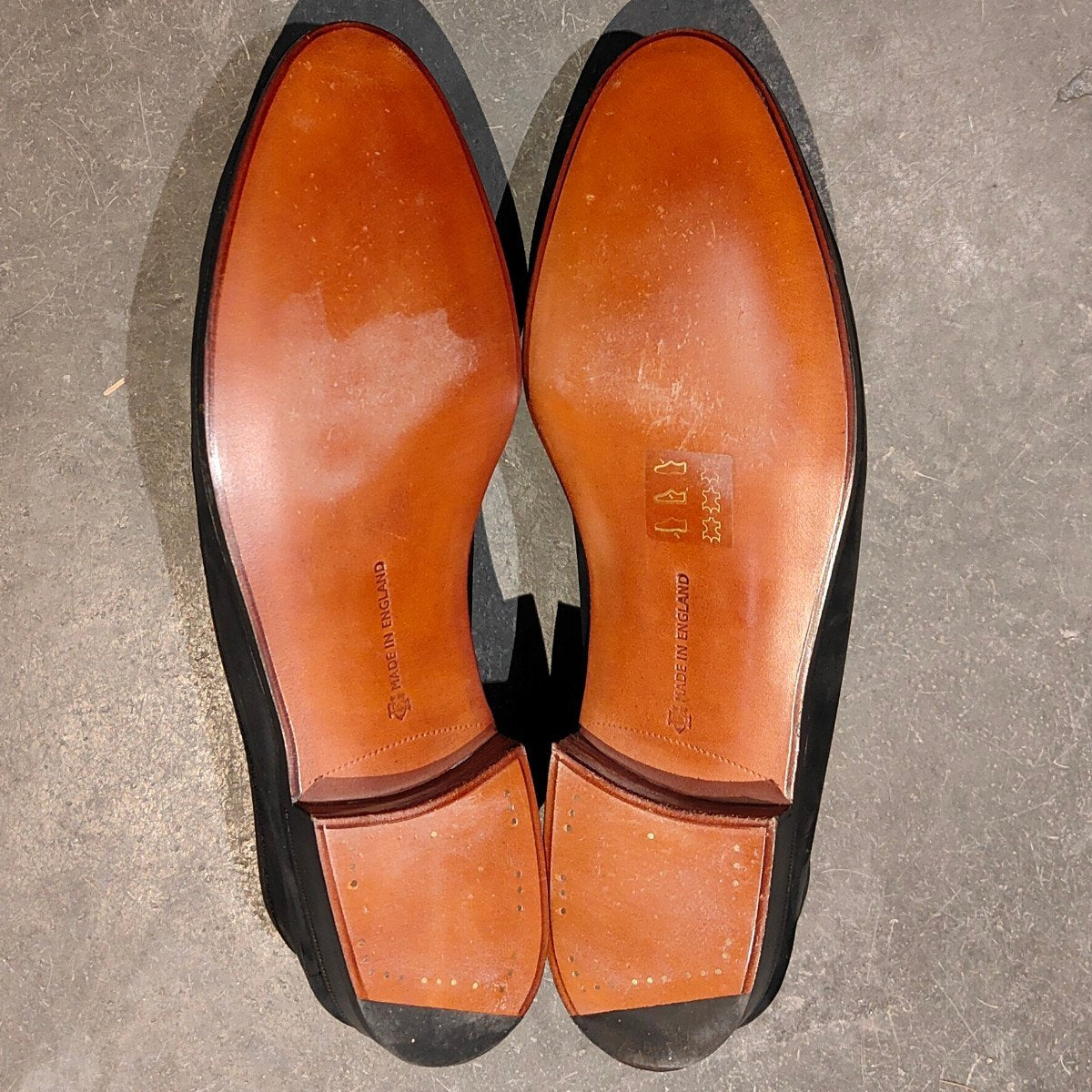 試着程度【EDWARD GREEN】エドワードグリーン キービル ローファー ヌバック ブラック  サイズ UK8E 184ラスト