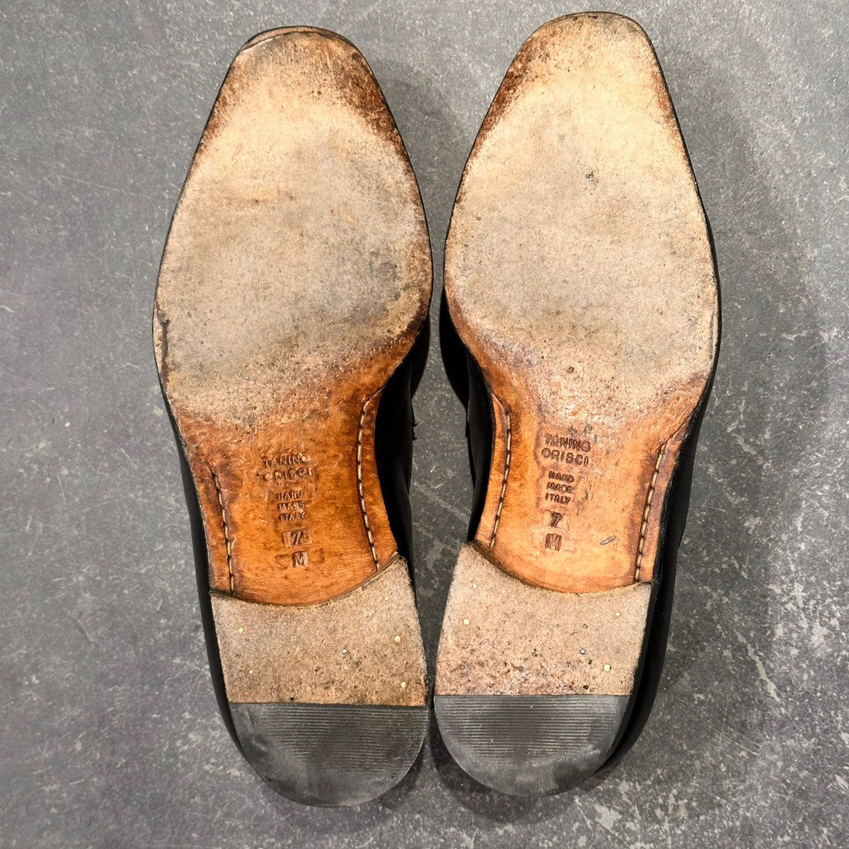 【TANINO CRISCI】タニノクリスチー  ローファー カーフ ブラック サイズUK7