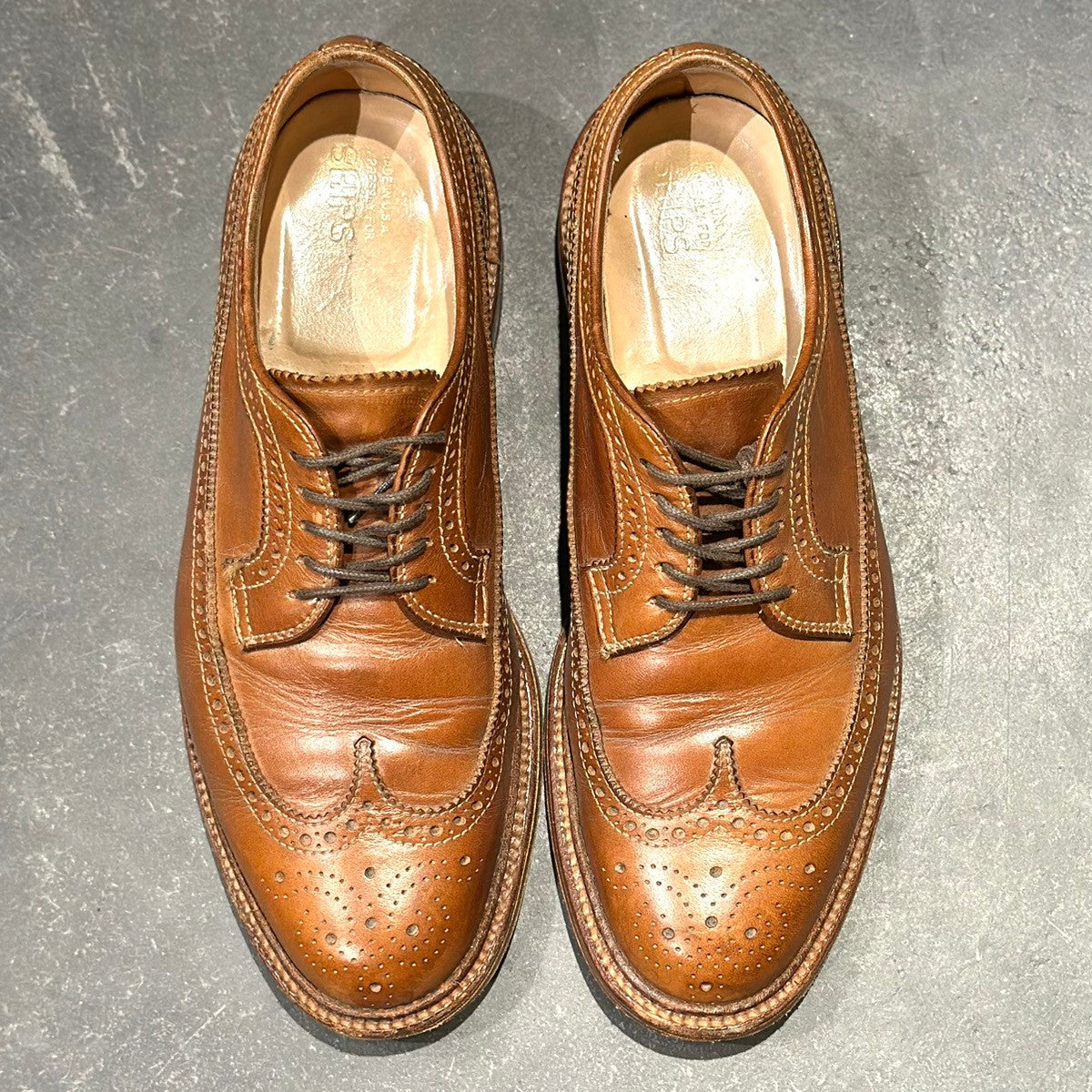 Non Green出品　60　56　チャンドラー 希少【ALDEN】オールデン 97873 ウィングチップ SHIPS別注