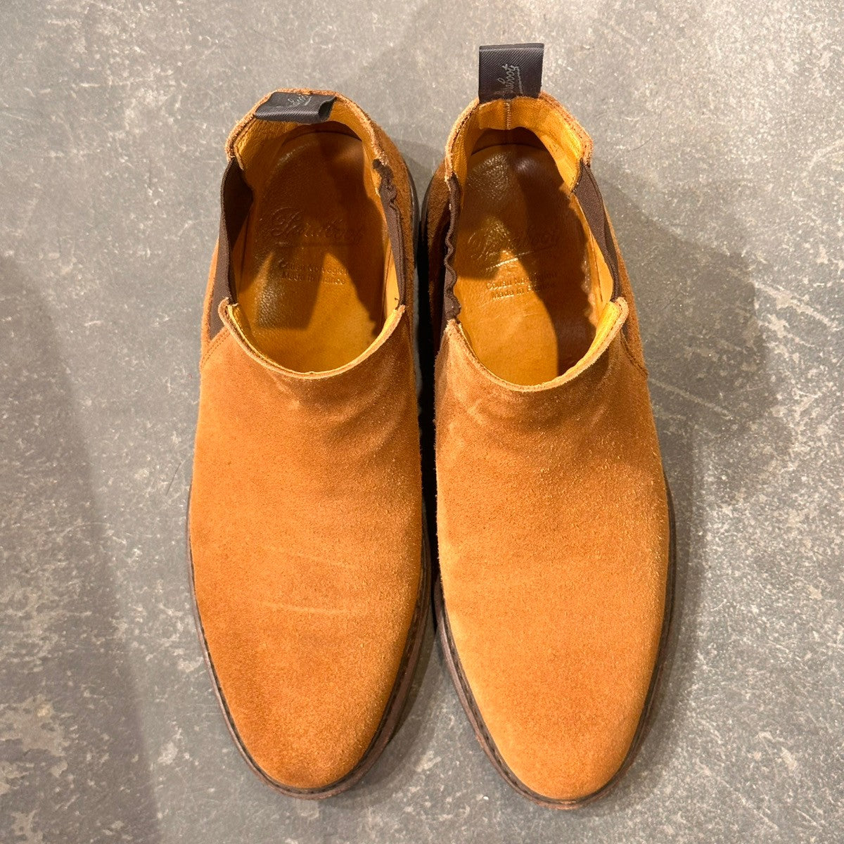 【PARABOOT】パラブーツ シャンフォート サイドゴアブーツ スエード ブラウン サイズUK6.5