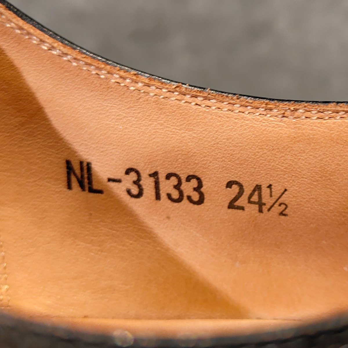 極美品【SCOTCH GRAIN】スコッチグレイン 3133 ストレートチップ カーフ ブラック サイズ 24.5