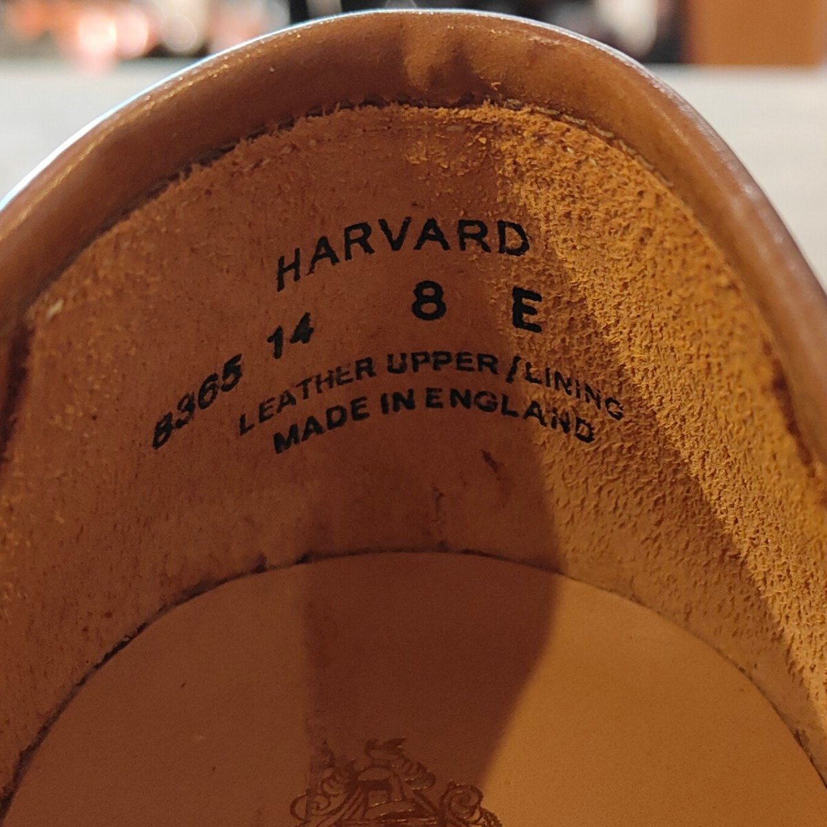 希少 未使用【Crockett&Jones】クロケット&ジョーンズ ユナイテッドアローズ別注 ハーバード コインローファー アンラインド コードバン ウイスキー サイズUK8E 314ラスト