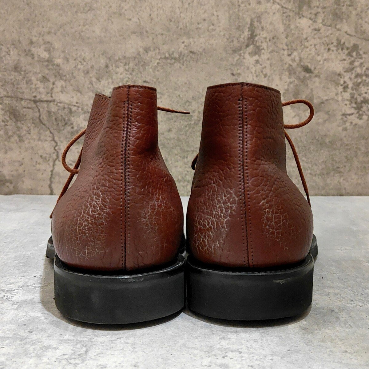 試着程度【JOHN LOBB】ジョンロブ ジオーノ チャッカブーツ バッファローレザー ブラウン サイズ UK8.5E 8896ラスト